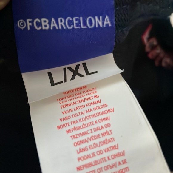 Nike FC Barcelona Hat Cap Adjustable Black Embroidered Soccer- L/XL - Picture 8 of 8